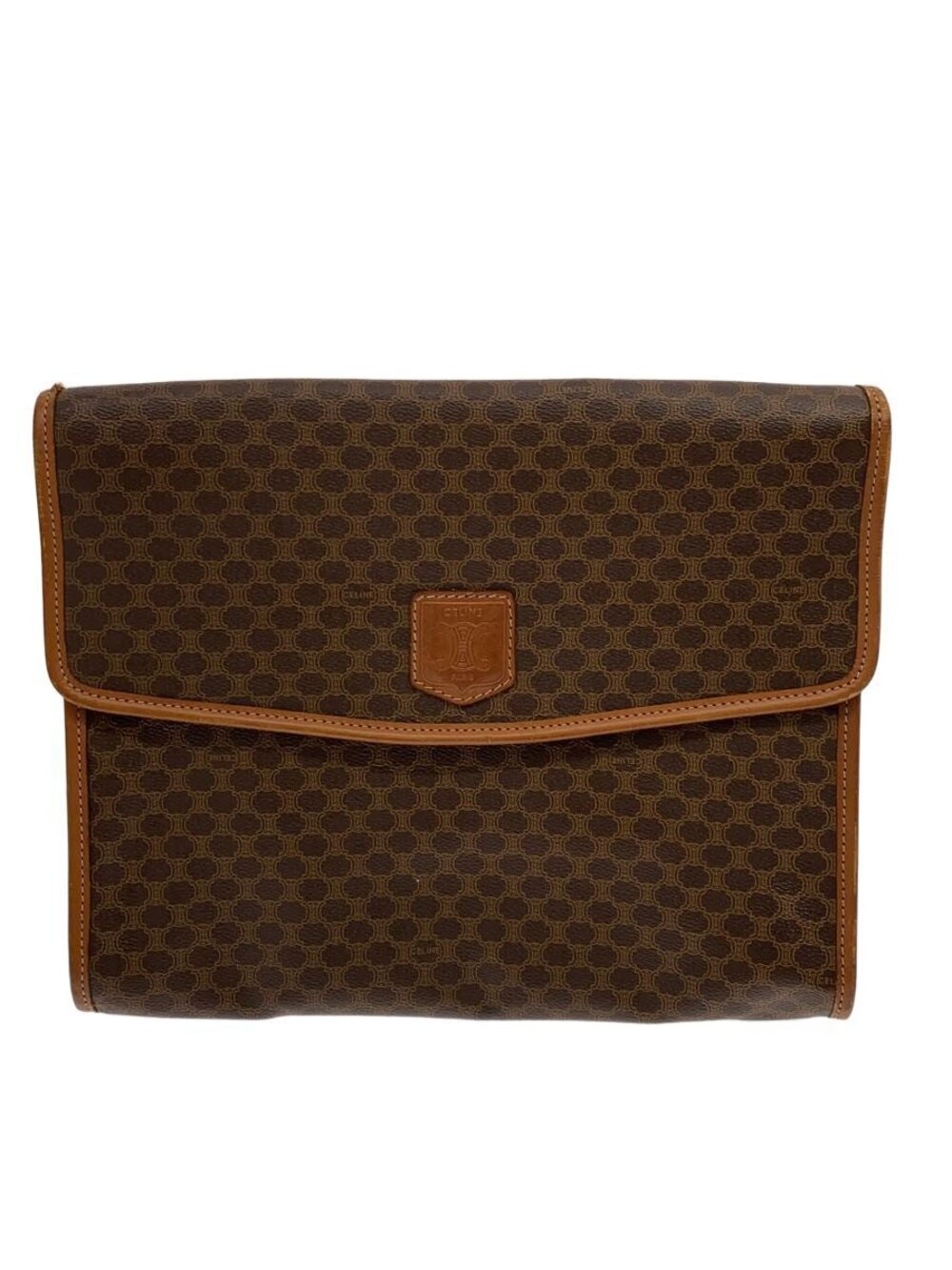 Celine Clutch Bag Brown All over